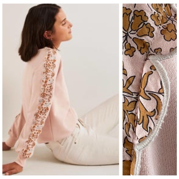 Boden Tops - Boden Light Pink Scallop Detail Sweatshirt 2